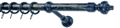 Produktbild von Gardinenstange 2-4m kürzbar Vorhangstange 28mm Komplett inkl. Gardinenringe Haken Dübeln, 3 Farben