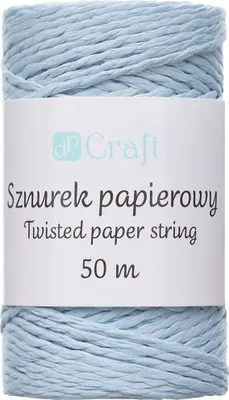 Obrázok produktu pre Sznurek Papierowy Skręcany Niebieski 50 m