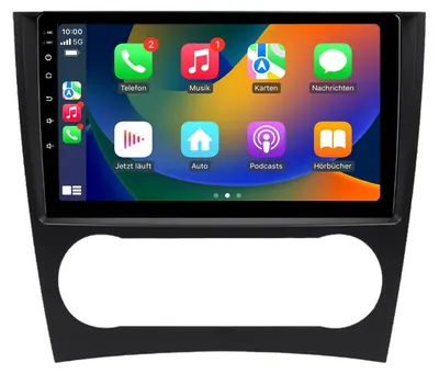 Obrázek produktu pro Android autorádio pro Mercedes-Benz třída C W203 facelift 2004–2007 9 palců 64 GB CarPlay Android Auto GPS Bluetooth WiFi DAB+ navigace