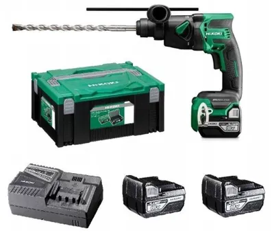 HiKOKI DH18DPBWPZ Akku-Bohrhammer, 18 V, 1,3 J, 2 x 5 Ah, SDS-Plus