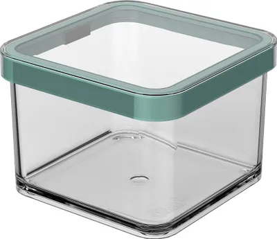 Produktbild von Premium Dose quadr, 0,5 l LOFT, Farbe:Transparent / Mistletoe grün