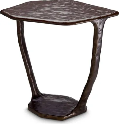 Produktbild von Casa Padrino Luxus Designer Beistelltisch Bronze 48 x 46 x H. 50 cm - Aluminium Tisch - Wohnzimmer Möbel - Luxus Möbel - Luxus Einrichtung - Wohnzimmer Einrichtung