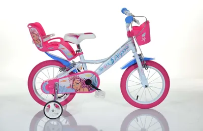 Image de Vélo enfant 16 pouces LA PETITE SIRÈNE ALYSSA avec accessoires