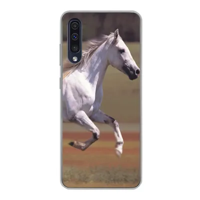 Produktbild von MuchoWow® Handyhülle Schutzhülle Hülle für Samsung Galaxy A30s Pferd - Licht - Gras Silikon Softcase Handy Hülle - Karteninhaber