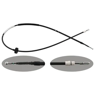 Produktbild von FEBI BILSTEIN Handbremsseil Seilzug Feststellbremse für AUDI A4 Avant (8ED, B7) Hinten Links 48304
