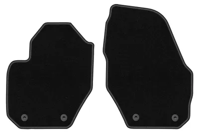 Produktbild von Velours-Fußmatten Vorne für Volvo S60 II 2010-2018 (Langversion) – 2-tlg, Schwarz, passgenau – Wielganizator BASIC
