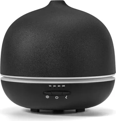 Productafbeelding van Etherische oliën voor de Keramikaroma diffuser, 500 ml, zwarte luchtbevochtiger, lichtstrip met 7 kleuren, timer, automatische uitschakeling bij gebrek aan water