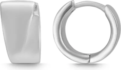 Produktbild von 925/- Echt Silber Klappcreolen "Liana", 925/rhodiniert