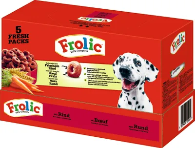 Produktbild von Frolic mit Rind, Karotten & Getreide (7,50 kg)