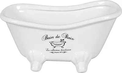 Obrázek produktu pro HIT Trading 24300335 Bain de Paris keramická mísa na vanu 20 x 9 x 10 cm, bílá