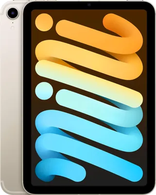 A close-up, front-facing view of an Apple iPad Mini.