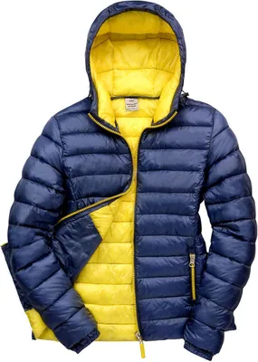 Produktbild von Result R194F | Ladies Snow Bird Padded Jacket - Farbe: Navy/Yellow - Größe: M