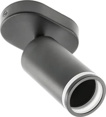 Produktbild von GTV - Deckenleuchte SOLIS | Schwenkbar 1*GU10 | Deckenstrahler 1 Flammig Schwarz, Deckenlampe Wandstrahler Drehbar, Spotlight Lampe Deckenspots für Küche, Schlafzimmer, Wohnzimmer (Ohne Leuchtmittel)