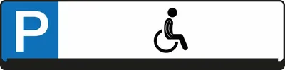 Produktbild von EICHNER Parkplatzschild 9219-00276 Behinderte