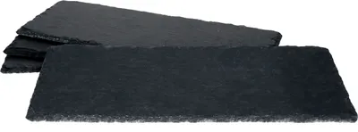 Produktbild von 4x Schieferplatten 11x30cm Untersetzer Deko-Teller Servier-Platte Naturschiefer
