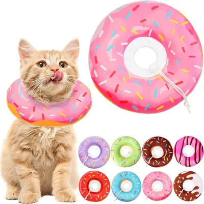 Image de Collier pour chat, souple et réglable, idéal pour la protection après une opération, empêche les léchages