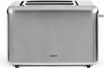 Zdjęcie produktu dla Toster Cyfrowy LIVOO DOD205, 2-kromkowy, 850W, Panel Dotykowy, 7 Poziomów, Stal Nierdzewna, Funkcja Rozmrażania