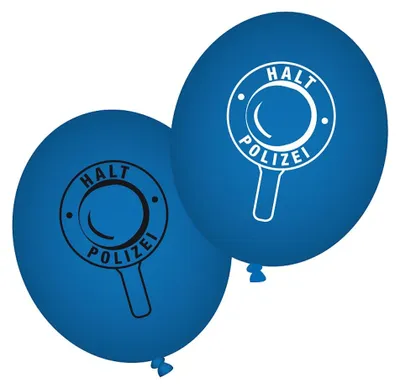 Produktbild von Polizei Ballons  8 Stk