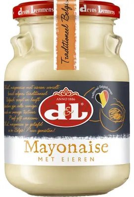 Zdjęcie produktu dla Devos Lemmens Majonez z Jajkami 350 g – Kremowy i uniwersalny