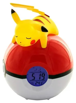 Produktbild von Pikachu Pokeball Wecker FM LED Lampe
