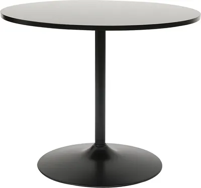 Produktbild von Miliboo - Design-Esstisch rund Schwarz D90 CALISTA