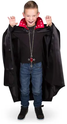 Produktbild von Folat 23554, Karnevalskostüm-Cape, Kind, Männlich, Polyester, Schwarz, Rot, 1 Stück(e)