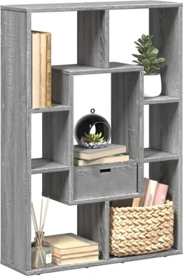 Obrázok produktu pre Maison Exclusive - Knižnica Grey Sonoma 63x20x90 cm drevený materiál