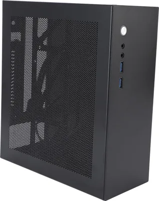 Imagen del producto de Caja para PC con puertos USB 3.0 para placa base ITX, diseño de rejilla, ranuras PCI, buena disipación de calor, ideal para ordenadores gaming de torre