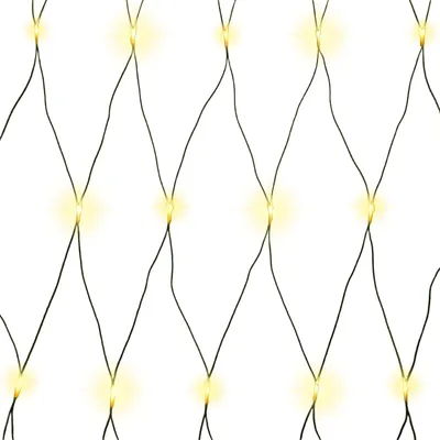 Produktbild von LED-Lichternetz 3x3 m LED warmweiß mit Kabel Dekoration Beleuchtung Lichterkette