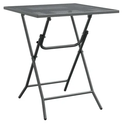 Immagine prodotto di Tavolo da giardino 60x60x72 cm in lamiera stirata antracite