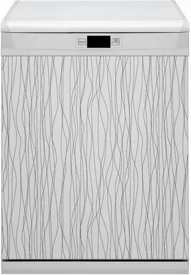 Produktbild von Magnete  Dekorative Magnet Folie für Geschirrspüler 60x80 cm Küche  - Schwarze Dreiecke