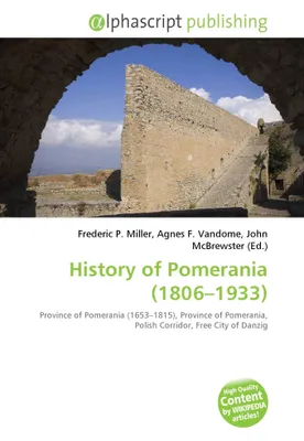 Produktbild von History of Pomerania (1806-1933)