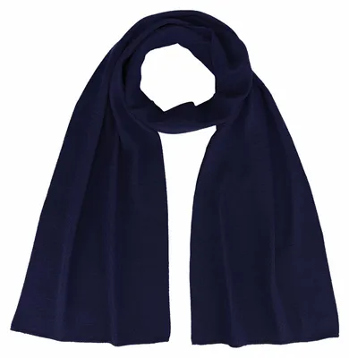 Produktbild von modAS Uni Schal Feinstrickschal aus 100% Wolle (Wolle) - Wollschal Damen Herren Schal aus Wolle Warm Weich in Marine