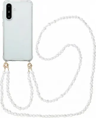 Zdjęcie produktu dla imoshion Backcover ze sznurkiem + opaska na ramię dla Samsung Galaxy A56 - Pearls Hearts