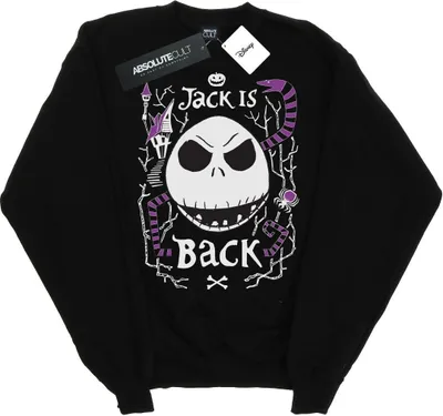 Produktbild von Disney - "Nightmare Before Christmas Jack Is Back" Sweatshirt für Herren BI42586 (3XL) (Schwarz)