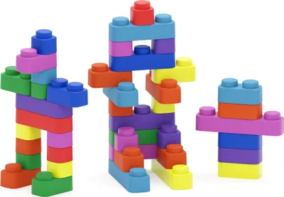 Produktbild von Montessori® Montessori-Spielzeug, Lernspielzeug, weiche Blöcke - 42 Blöcke Lernspielzeug Jungen, Mädchen