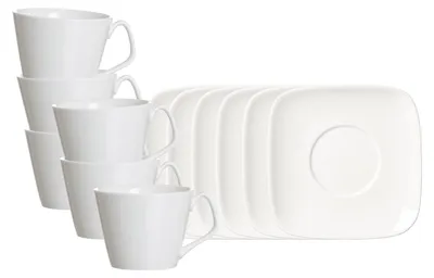 Zdjęcie produktu dla Ritzenhoff & Breker 317398 6 Ritzenhoff & Breker Kaffeetassen-Set Arena weiß 180,0 ml