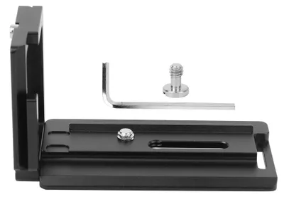 Immagine prodotto di Piastra a sgancio rapido a forma di L in lega di alluminio, supporto verticale per fotocamera Sony A6300