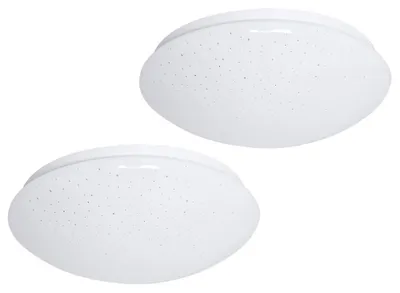 Produktbild von 2er Set LED Deckenleuchte mit Sternenhimmel Effekt