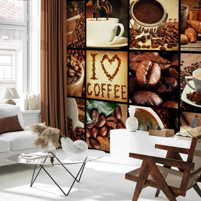 Produktbild von Vlies Fototapete - Coffee - Collage 300x210 cm Menschen j-A-0060-a-b