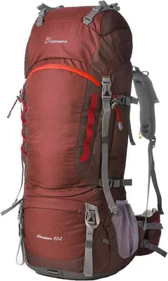 Zdjęcie produktu dla Plecak trekkingowy 80L Herren Damen Outdoor Camping Wandern Rot
