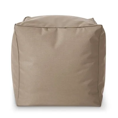 Produktbild von Green Bean® Sitzhocker "Cube" 40x40x40cm mit EPS Perlen Füllung - Fußhocker für Sitzsäcke - Taupe