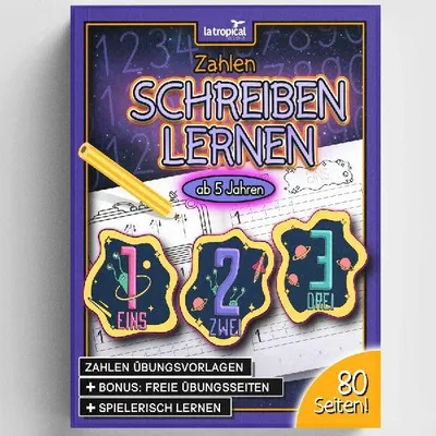 Produktbild von Zahlen schreiben lernen ab 5 Jahren