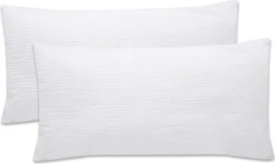 Produktbild von 2er Set Kissenbezüge mit HV20 100% Baumwolle, 40x80 cm in weiß