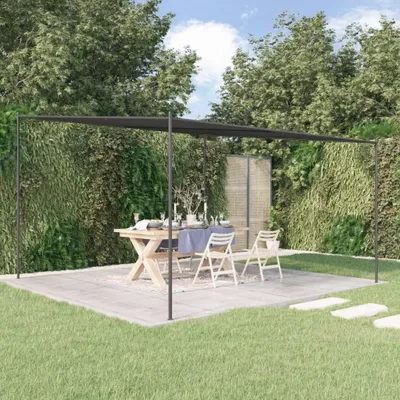 Produktbild von Pavillon Anthrazit 4x4 m 180 g/m² Stoff und Stahl 362465