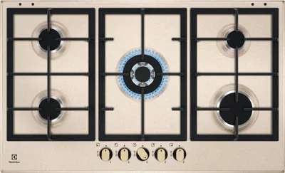 Immagine prodotto di Electrolux KGS9536RS piano cottura Sabbia Da incasso 90 cm Gas 5 Fornelli