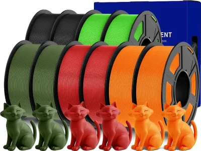 Obrázek produktu pro 3D tiskový filament, materiál PETG, vylepšená houževnatost, 2BK2GN2OG2RD2OR