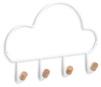 Produktbild von Wolkenförmiger Wandhaken, Metall