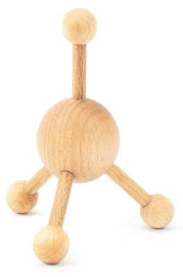 Produktbild von Massagestab Triggerpunkt Massageholz - Massagehilfsmittel aus Holz - 13 x 10 x 10 cm - Naturfarben - Für Rücken, Nacken und Schultern