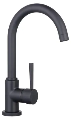 Produktbild von Küchenarmatur, 360° schwenkbar, Einhebelmischer, matt schwarz